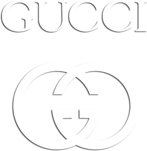 gucci logo white|gucci white logo png 1000.